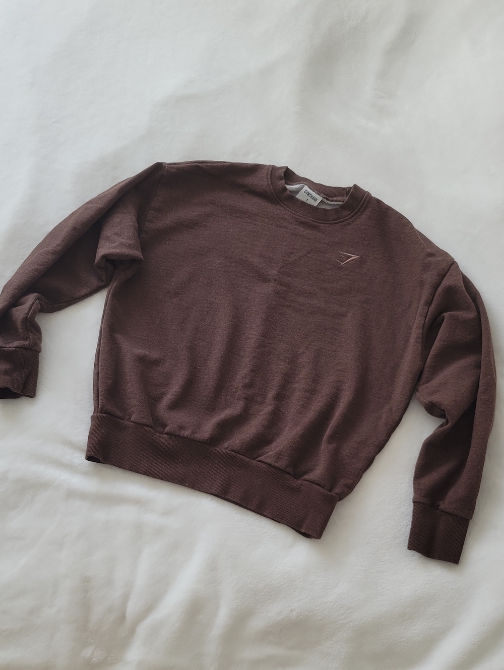 Gymshark Women's Crewneck Sweatshirt in Dark Brown